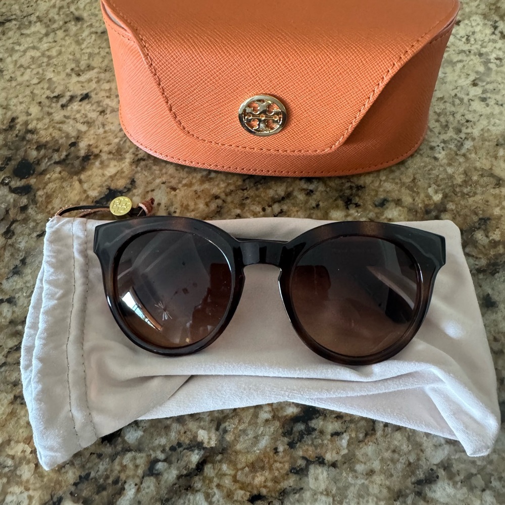 Tory Burch Black and Brown Sunglasses